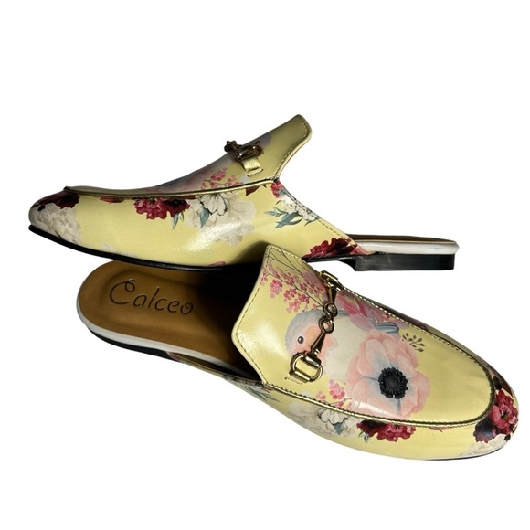 Calceo Yellow Bird Slip On Loafers Flats Sz EU 37 Sz 6.5 - Picture 7 of 9